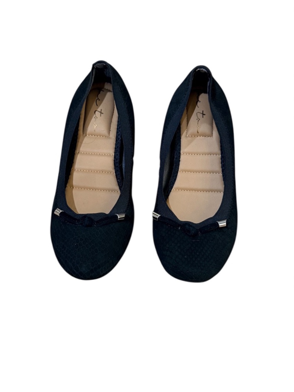 Me Too Breeze Black Leather Ballet Flats Women Size 7 Comfort Work Shoes